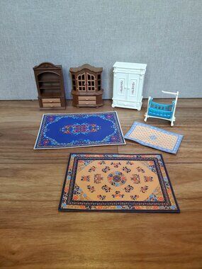 Playmobil Victorian Doll House Living Room Bedroom 7 Piece Lot